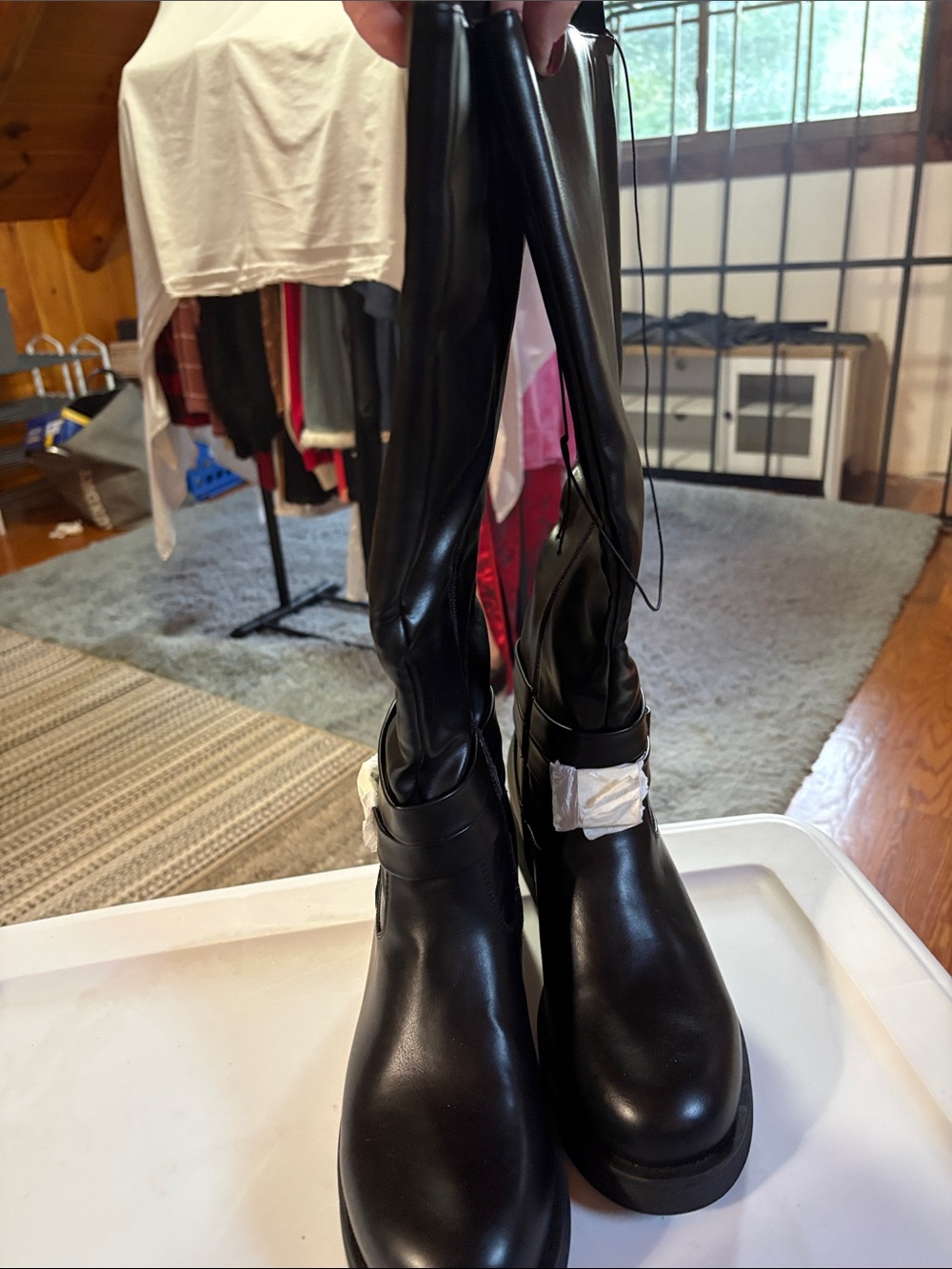 Olivia Miller Black riding boots - Picture 4 of 10